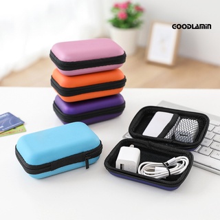 goodlamin portátil cuadrado/Rectangle Nylon USB disco auriculares bolsa de almacenamiento organizador caso