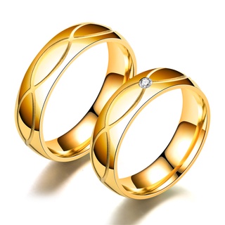anillo creativo de acero de titanio de oro brillante explosión de moda anillo de diamantes de pareja de acero inoxidable creativo