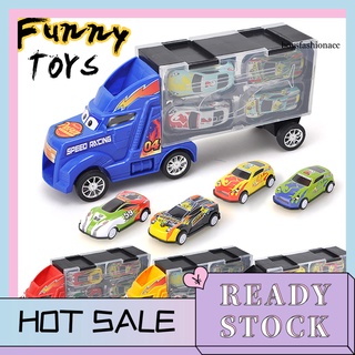 Bby--container Truck inercia Metal Car Diecast modelo de cumpleaños juguete para niños (1)