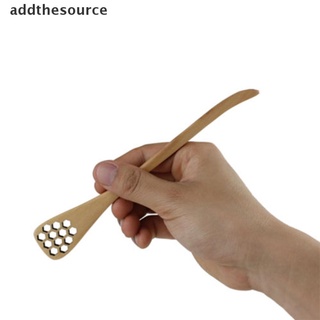 [addthesource] 1 pieza biónica de madera natural de miel dipper drizzler servidor mezcla cuchara saludable hgdx
