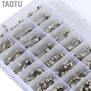 taotu 360pcs fusibles de tubo de vidrio quick blow 250v kit de surtido electrónico para electrodomésticos automóviles
