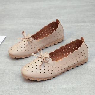 Las Mujeres Señoras Suave Y Cómodo Dedo Del Pie Redondo Zapatos De Corte Plano Pequeño Tamaño : 35-42 (4)