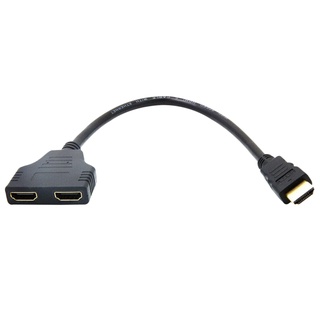 Dinwut8 Cable Divisor compatible Con HDMI De Alta Calidad 1 Macho A 2 Hembra 1 En 2 Salida Adaptador Convertidor (3)