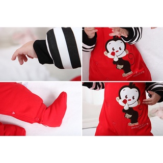Newborn Infant Baby Boy Hooded Warm Cartoon Coat Outwear Jumpsuit Shoes Outfits (3)