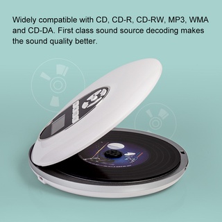 Reproductor De CD Portátil para audífonos HiFi reproductor De Música Walkman Discman Player con cable AUX soporte TF tarjeta (3)