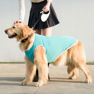 Big dog verano chaleco delgado dorado Labrador frontera mascota medio grande perro primavera y otoño ropa de verano