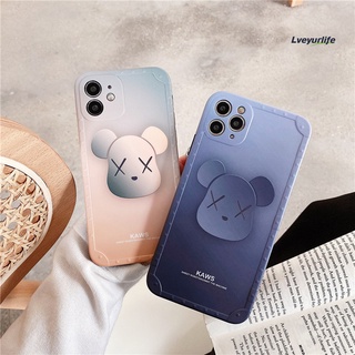 LYL Phone Cover Lovely Stable Performance Silicone Cute Bear Smartphone Protective Shell for iPhone X/XR/11/11 Pro/12/12 Pro