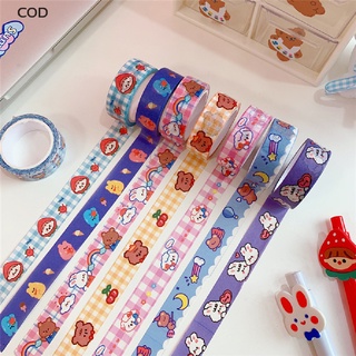 [COD] Cool Cartoon Washi Tape Paper DIY Decorative Adhesive Stationery Masking Tapes HOT