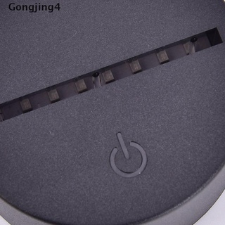 Gongjing4 Cable USB Base de lámpara táctil para luz de noche LED 3D 7 colores Base de la lámpara titular MY (5)