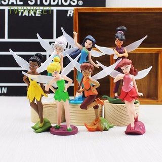 Twinkle1 7 unids/set flor elfos figura de acción niños modelo juguetes elfo princesa figura de acción adornos de escritorio niños regalos de dibujos animados juguetes Faery Anime modelo Faery muñecas