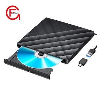 Unidad De DVD Externa Con USB 3.0 Y Convertidor Tipo C Externo CD
