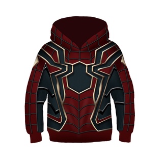 spider man niños sudadera con capucha superhéroe niños abrigo 3d suéter ropa de abrigo de niño