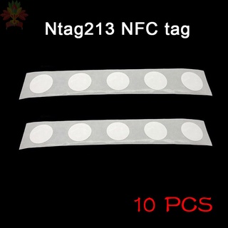 10pcs NFC etiquetas pegatina 13.56 MHZ 25mm Chip Universal Durable para teléfono móvil