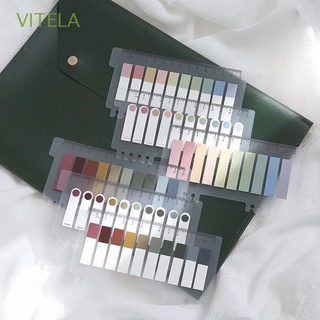 VITELA Colorful Loose Leaf Index Sticky Notes Office Supplies Note Bookmarks Sticky Notes School Stationery Color Pagination Label Indicator Label Removable Translucent Notepad Stickers Memo Pad Label