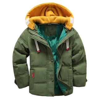 Petersburg empalme Color sudaderas abrigo niños niños abajo invierno engrosado con capucha traje