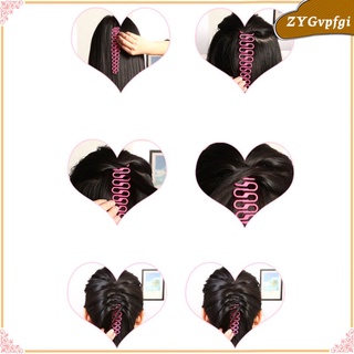 2pcs mujeres moda pelo peinado clip palo bun maker trenza herramienta de pelo diy