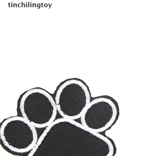 [tinchilingtoy] parche de pata de perro para tela hot melt adhesivo apliques bordado parche [caliente]