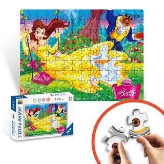 126pcs puzzles, a variety of pattern styles to choose from, children's educational toys, cats and mice, SpongeBob
