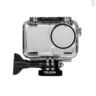 [Nuevo]Telesin 40m/131ft cámara deportiva impermeable caso protector de buceo carcasa Shell cubierta subacuática accesorios de fotografía para DJI OSMO cámara de acción (1)