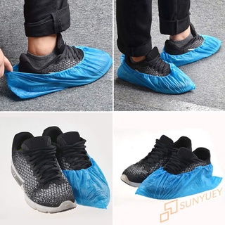 [En Stock] 100 pzs cubre zapatos desechables de día lluvioso al aire libre impermeables a prueba de lluvia (2)
