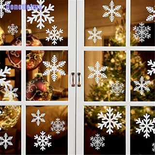 Donotletmy 27 pzs calcomanías De pared Para ventana navideña/tazas De copos De nieve Para decoración De navidad