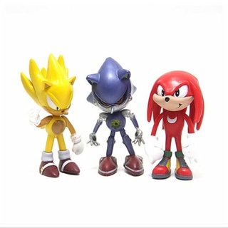 ANOTHERENT 6Pcs Para Niños Niñas Personaje De Acción Muñeca Juguetes Modelo Regalo Figuras Sonic Erizo Decoración Del Hogar Artículos De PVC Anime Figura (8)