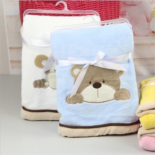 Soft Baby Blanket Infant Crib Bedding Cartoon Monkey Rabbit Bear Blanket Newborn Gift for Boy Girl (6)