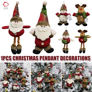 Christmas Ornaments Xmas Hanging Pendant Dolls Santa Claus Snowman Elk Christmas Tree Pendants