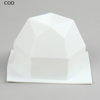 [cod] vela de cubo de diamante multilateral diy molde de silicona hecho a mano vela de aromaterapia caliente