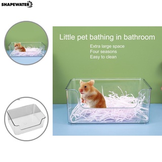 Shapewater sanitario hámster bañeras hámster conejito baño habitación fácil limpieza mascotas suministros