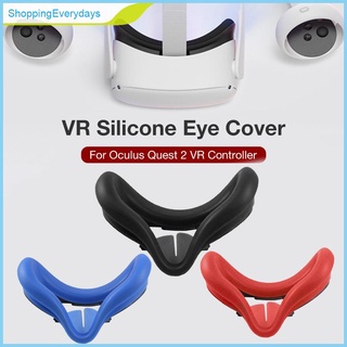 (ShoppingEverydays) Vr gafas lavables antideslizantes Anti sudor silicona máscara de ojos para Oculus Quest 2