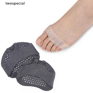 [twospecial] almohadillas de gel de silicona suave para el dedo del pie alto del talón de choque antepié de la almohadilla pies dolor cuidado de la salud [twospecial]