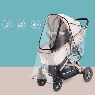 Wit Universal cochecito cubierta de lluvia carro paraguas impermeable escudo tiempo bebé accesorios de coche (9)