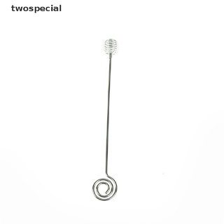 [twospecial] 1pc Stainless Steel Spiral Honey Stirring Rod Mixing Sticks Honey Mixing Spoon [twospecial]