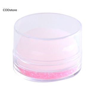 KDCOD * Mini Sellador De Uñas Redondo De Silicona Transparente Suave Fácil De Limpiar Para Manicura (2)