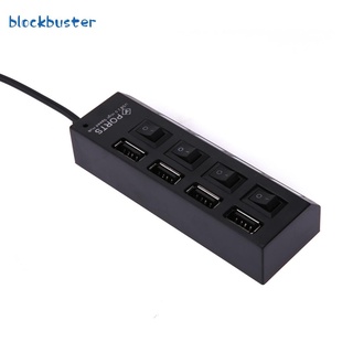 Blockbuster estación de carga USB de 4 puertos de alta calidad cargador rápido con indicador e interruptores (6)