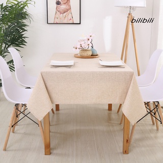 bilibili Rectangular Linen Anti-scalding Waterproof Tablecloth Dustproof Table Cover (3)