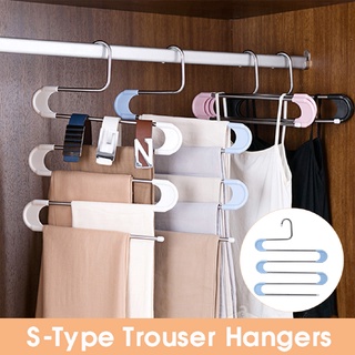 5 Layers Clothes Pants Trousers Hanger Multi Hanger Holder Rack Storage Rack