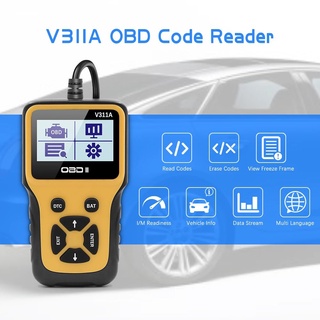 v311a lector de código obdii/eobd v311a herramienta de escaneo multilingüe obd obd2 herramienta de diagnóstico del coche 16pin auto escáner mejor que cr3001