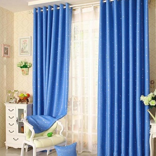 Cortinas de ventana cortina transparente estrella Para Sala ventana cortina 1Pc estrella impreso decoración del hogar