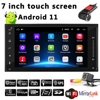2din Android 11 reproductor Multimedia de coche para Toyota con espejo de navegación GPS conectado a WIFI 2GB+32GB 7 pulgadas Android Player