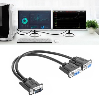 dream vga splitter cable 1 ordenador a dual 2 monitor macho a hembra adaptador de alambre