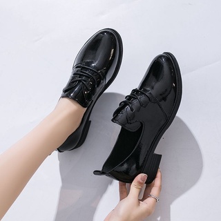 GG Zapatos De Mujer No . 1 kasut perempuan Estilo Harajuku Pequeños Cuero Femeninos Estudiantes Solo Simples Y Versátiles ulzzang ~ (3)