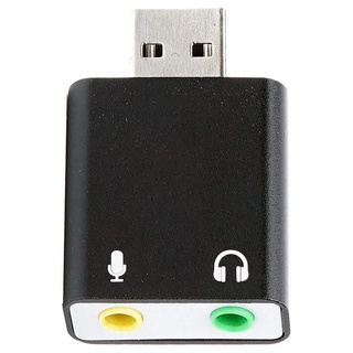 3.5mm TRS Microphone to USB 2.0 Audio External Sound Card for PC