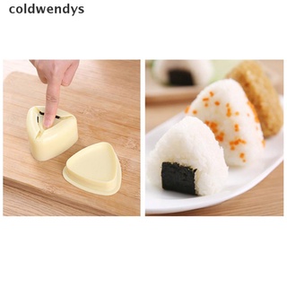 [coldwendys] 3 unids/set diy sushi molde onigiri bola de arroz prensa de alimentos triangular sushi maker molde