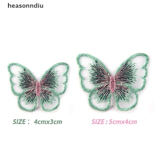 heasonndiu 10pcs diy mariposa parches para ropa bordado para bolsas decorativas apliques co