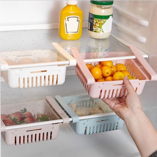 caja de almacenamiento de refrigerador ajustable para cocina refrigerador espacio ahorrador deslizador cajón cajón