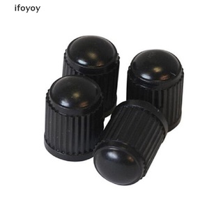 ifoyoy - tapas de válvula de polvo universales de plástico, color negro