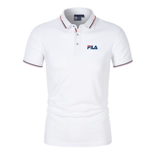 nuevo 2021 fila para hombre polo camisa de manga corta camiseta de verano de negocios casual de alta calidad de golf solapa polos camisa de tenis top