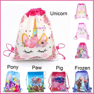 Frozen Paw Pony unicornio telas no tejidas niño cumpleaños botín bolsa de fiesta caramelo bolsa